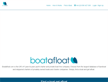 Tablet Screenshot of boatafloat.com
